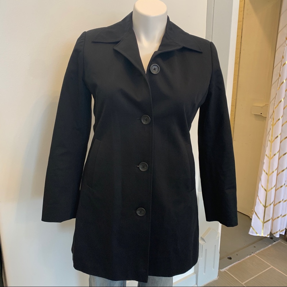 NWOT - Banana Republic Black Trench Coat
